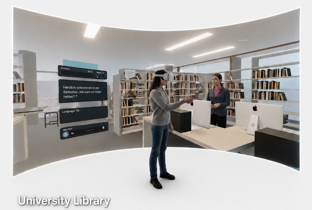 Zeinab Rahimi — M.A. Thesis, Bauhaus University Library VR scene